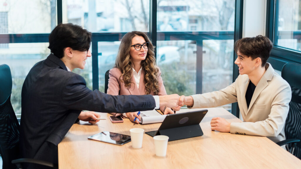 business meeting in an office